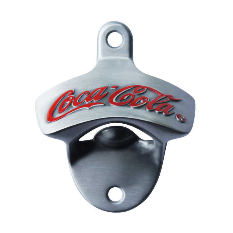 2020 manufacturer brushed aluminum-zinc alloy primary color plating wall-mounted fixed Baccarat Wei Pepsi beer bottle opener
